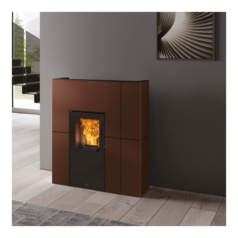 Pelletofen wasserführend Edilkamin BLADE H 15 Evo - Stahl - 14,9 kW