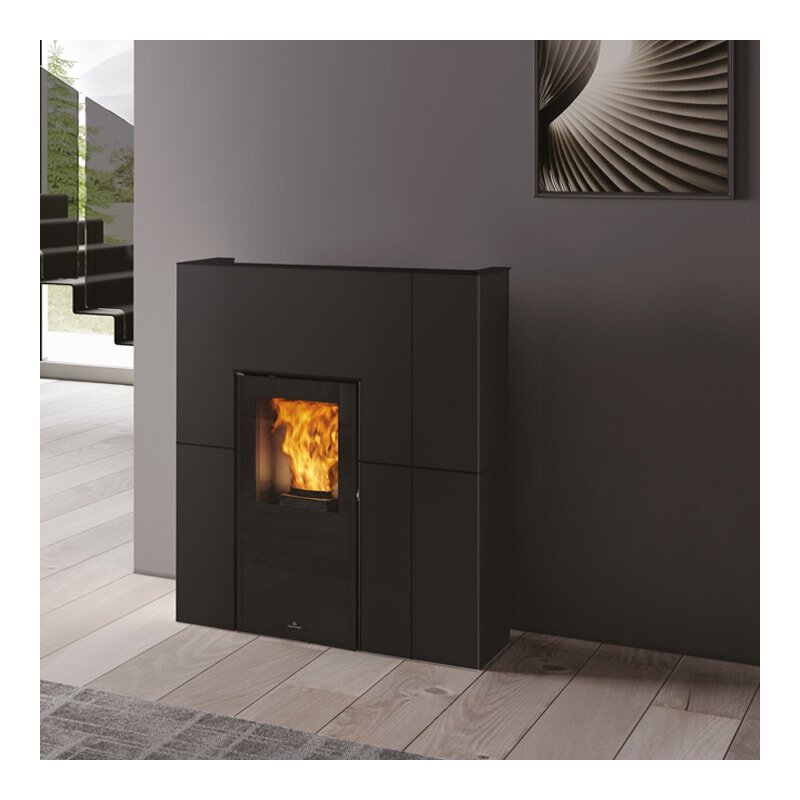 Pelletofen wasserführend Edilkamin BLADE H 15 Evo - Stahl - 14,9 kW