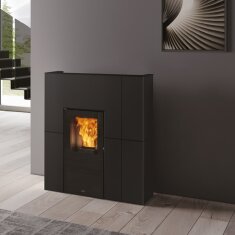 Pelletofen wasserführend Edilkamin BLADE H 15 Evo - Stahl - 14,9 kW
