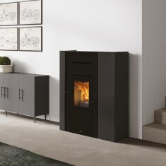 Pelletofen wasserführend Edilkamin BLADE H 15 Evo - Stahl - 14,9 kW