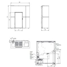 Pelletofen wasserführend Edilkamin BLADE H 15 Evo - Stahl - 14,9 kW