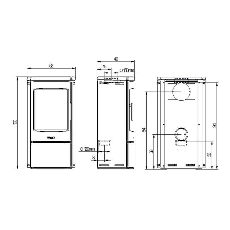 Kaminofen MCZ AHLMA Stone Speckstein - 5,9 kW