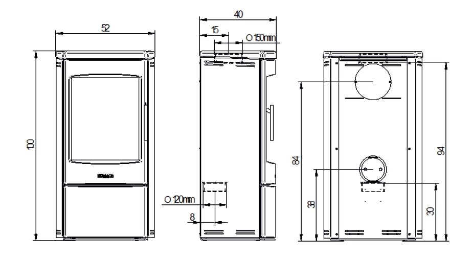 Kaminofen MCZ AHLMA Stone Speckstein - 5,9 kW