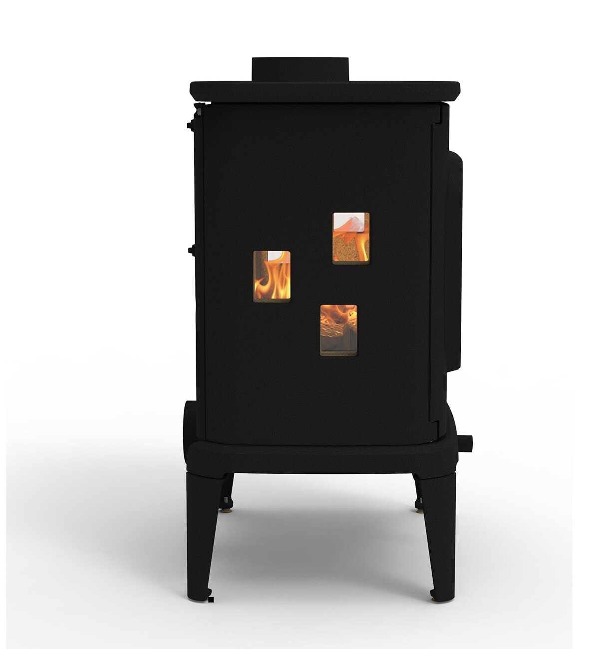 Kaminofen Gussofen Dovre Saga 207 - 8 kW - Schwarz