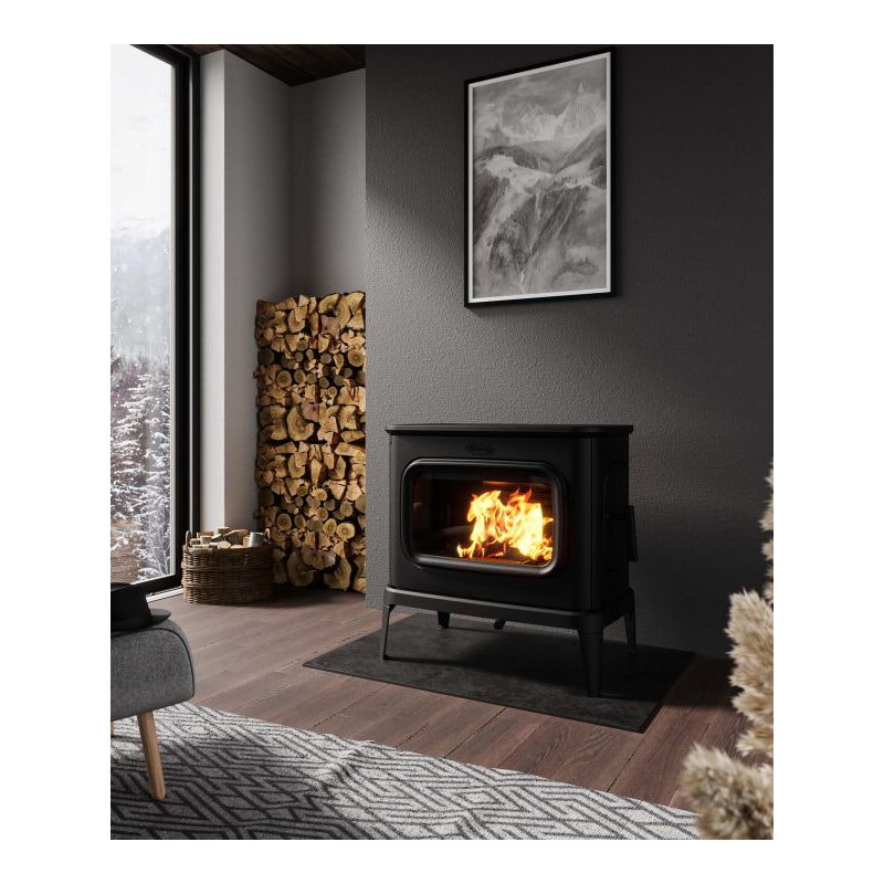 Kaminofen Gussofen Dovre Saga 301 - 10 kW - Schwarz