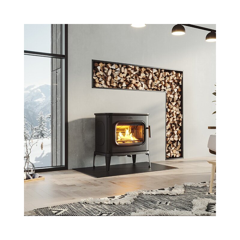 Kaminofen Gussofen Dovre Saga 301 - 10 kW - Schwarz