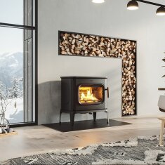 Kaminofen Gussofen Dovre Saga 301 - 10 kW - Schwarz
