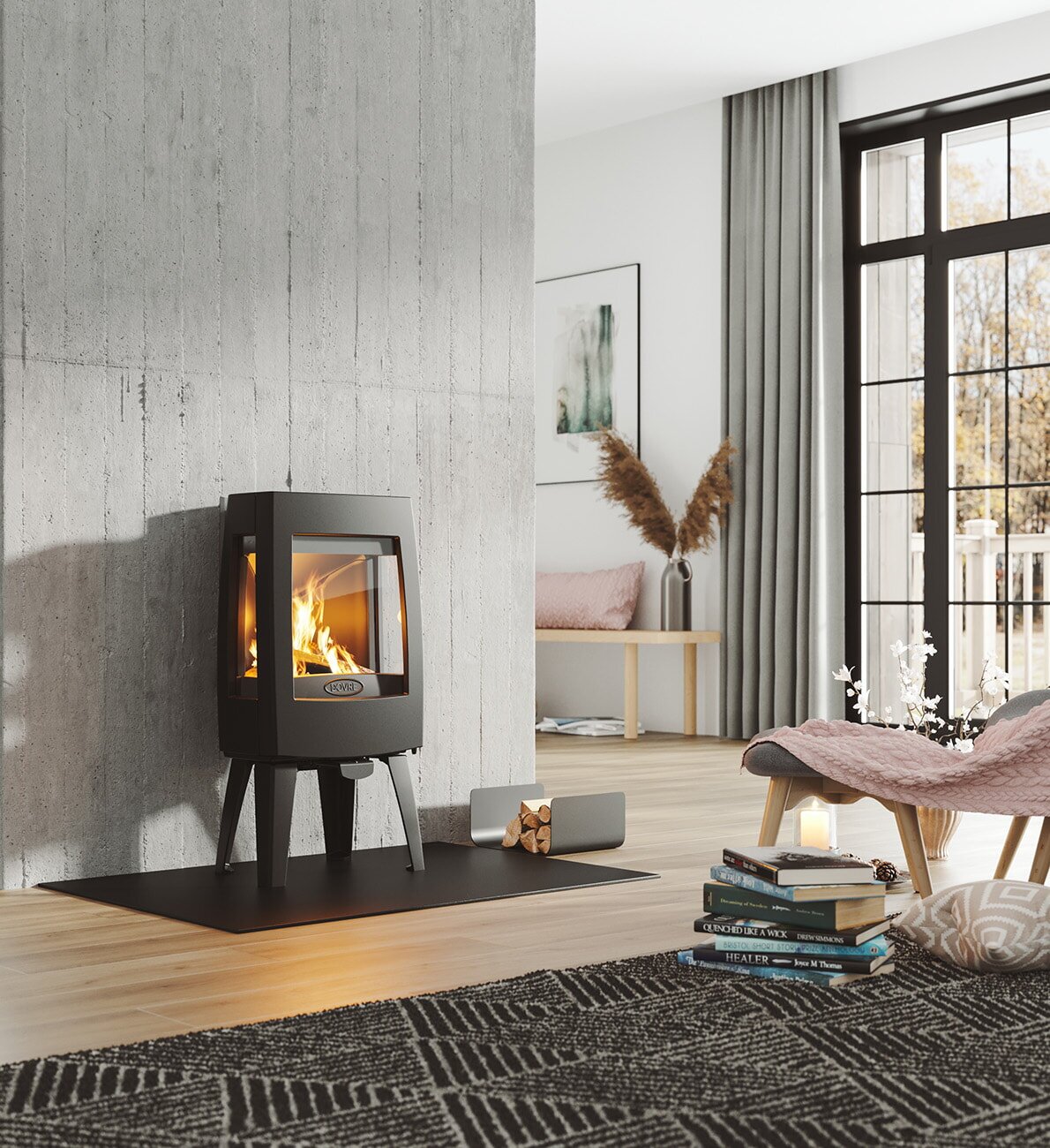Kaminofen Gussofen Dovre Sense 103 - 7 kW - Schwarz