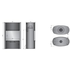 Kaminofen Oranier Feras (W+) - 7 kW