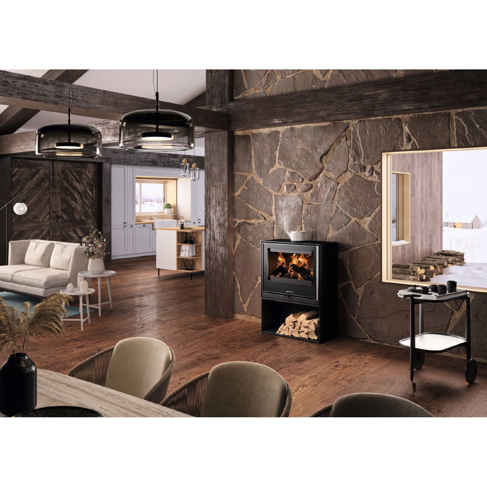 Kaminofen Oranier Ziva Cook - 6,5 kW