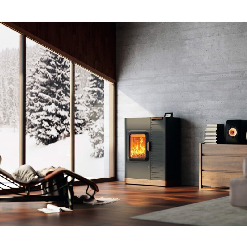 Kombiofen Pellet & Scheitholz Austroflamm Mo Duo - 9,4 kW