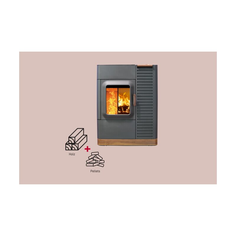 Kombiofen Pellet & Scheitholz Austroflamm Mo Duo - 9,4 kW