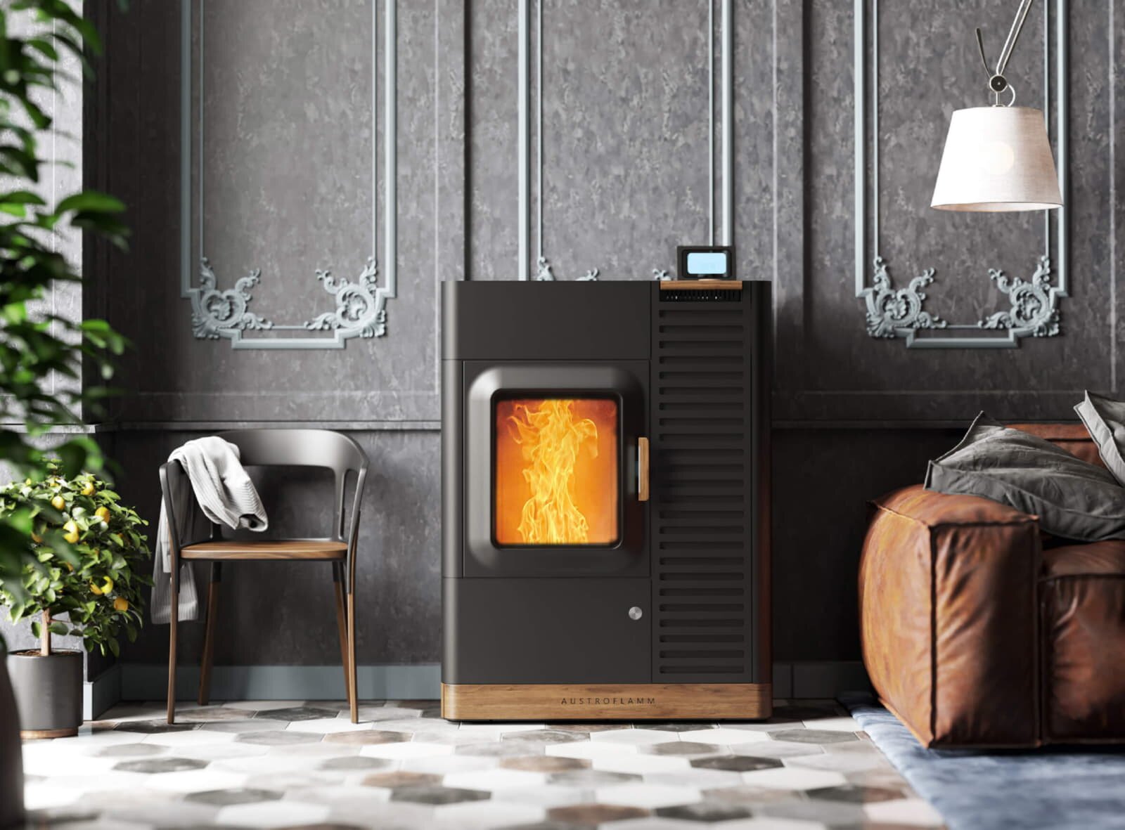 Kombiofen Pellet & Scheitholz Austroflamm Mo Duo - 9,4 kW