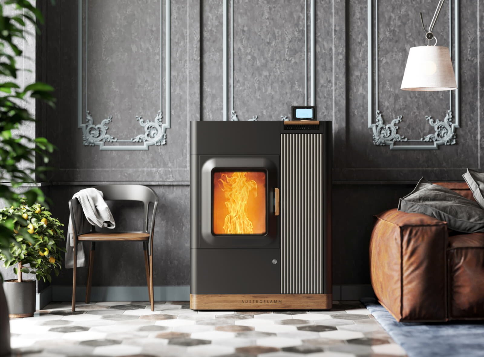 Kombiofen Pellet & Scheitholz Austroflamm Mo Duo - 9,4 kW