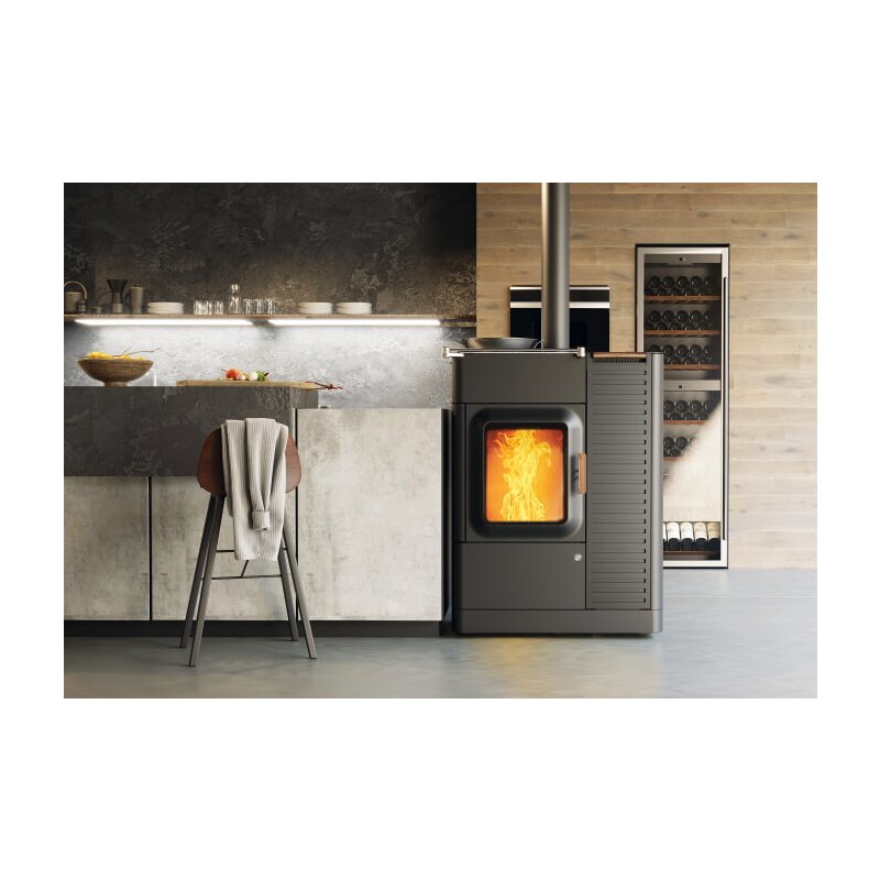 Kombiofen Pellet & Scheitholz Austroflamm Mo Duo Cook - 9,4 kW