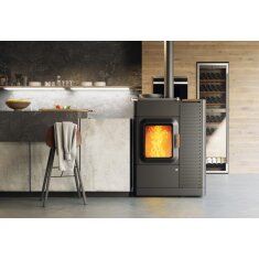 Kombiofen Pellet &amp; Scheitholz Austroflamm Mo Duo Cook - 9,4 kW