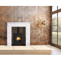 Pelletofen Edilkamin LILLE 7 Evo - 6,5 kW -  Gusseisen schwarz mit Riffelung