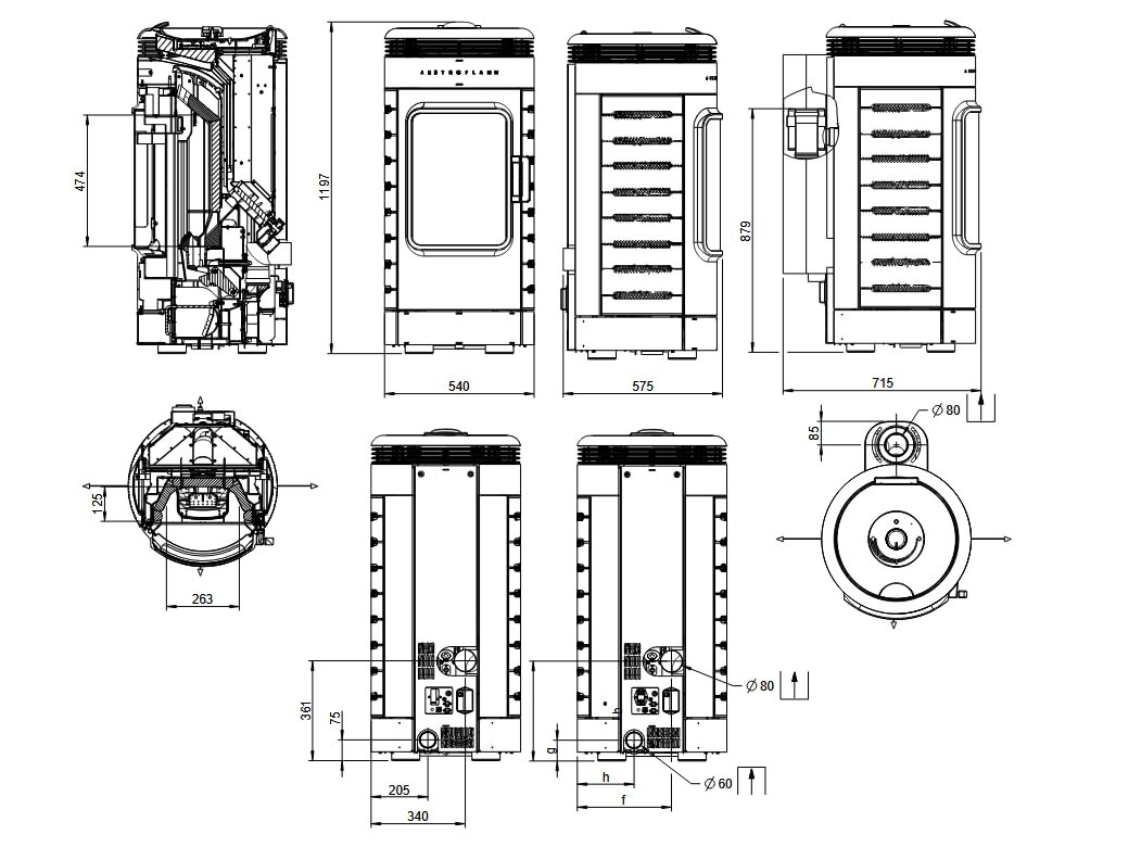 Pelletofen Austroflamm Ella - 7 KW