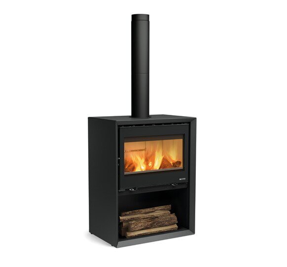 Kaminofen La Nordica Prestige Line - Dante 5.0 con Portalegna (Holzfach) - 12,4 kW