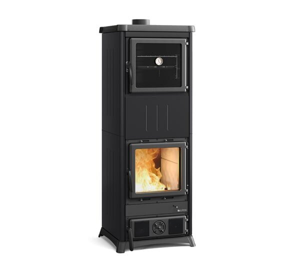 Kaminofen La Nordica Prestige Line - Nova Forno - 11,8 kW - Stahl Schwarz