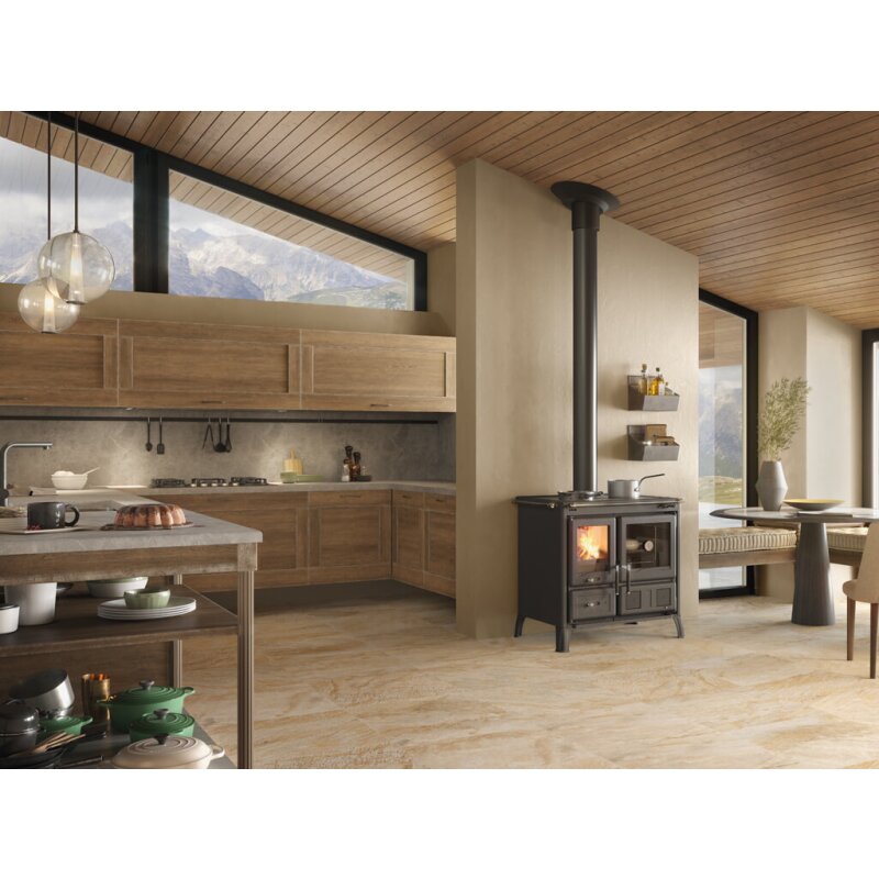 Küchenherd La Nordica Prestige Line - Gardenia 5.0 - 9,5 kW - Stahl Anthrazit- Schwarz