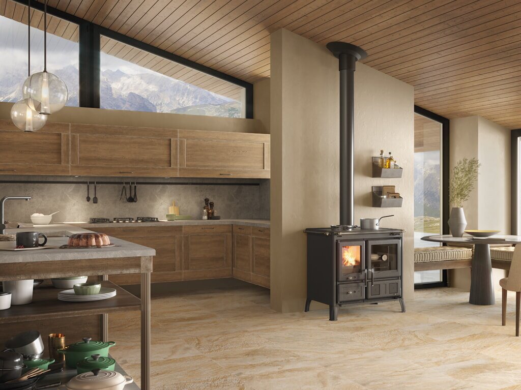 Küchenherd La Nordica Prestige Line - Gardenia 5.0 - 9,5 kW - Stahl Anthrazit- Schwarz