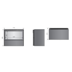 Elektrischer Kaminofen (Wasserdampf) Oranier e-Ziva