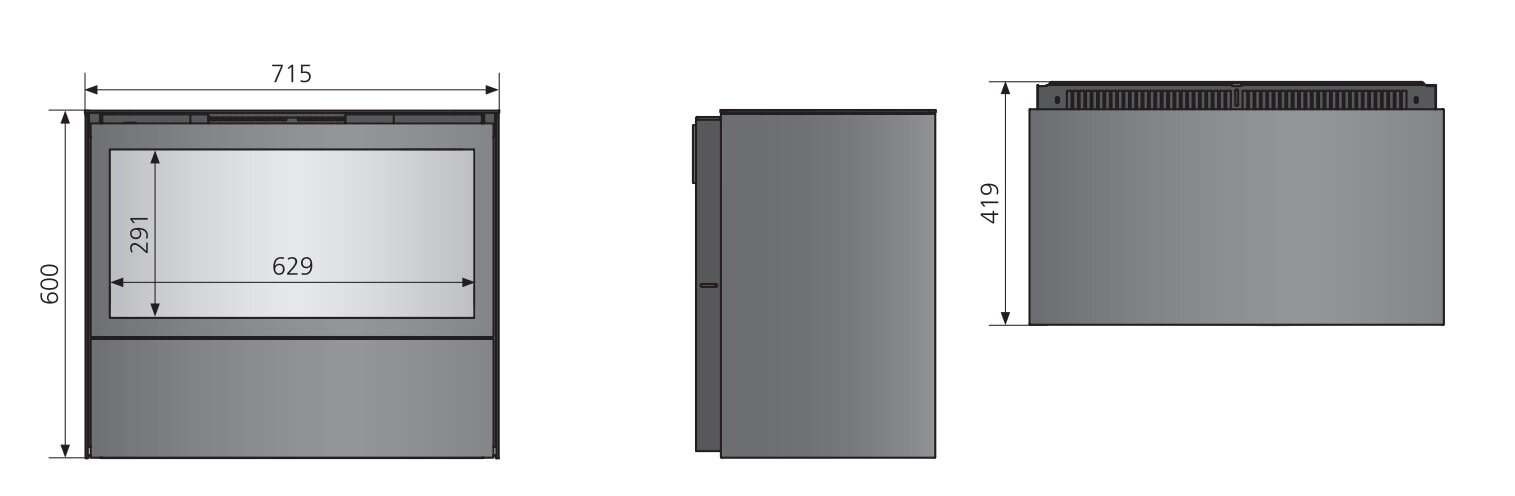 Elektrischer Kaminofen (Wasserdampf) Oranier e-Ziva