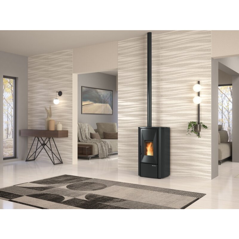 Pelletofen La Nordica Extraflame Prestige Line - Lina Top - 7 kW - Schwarz