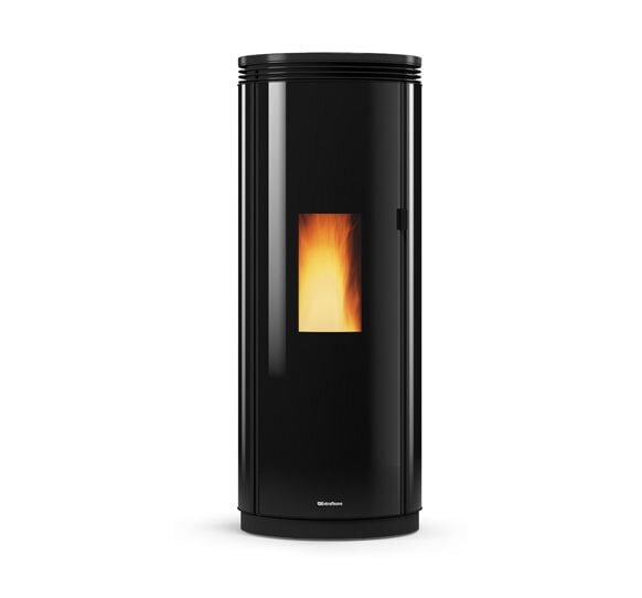 Pelletofen La Nordica Extraflame Prestige Line - Pamela Crystal BLSC Glas - 8 kW - Schwarz