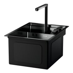 Vivandio Outdoor Spüle MC mit versenkbarer Armatur - schwarz