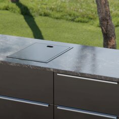 Vivandio Outdoor Spüle MC mit versenkbarer Armatur - schwarz