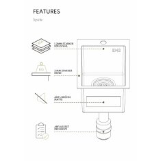 Vivandio Outdoor Spüle MC mit versenkbarer Armatur - schwarz