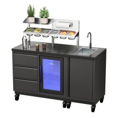Vivandio quub Cocktailstation mit Kühlschrank und...
