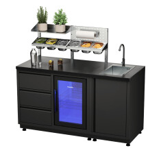 Vivandio quub Cocktailstation mit Kühlschrank und...