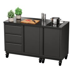 Vivandio quub - mobile Outdoorküche mit Kochfeld -...