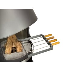 Firestar Grillspieße (4 Stück) für DN 550 Mesh (3. Generation), Edelstahl
