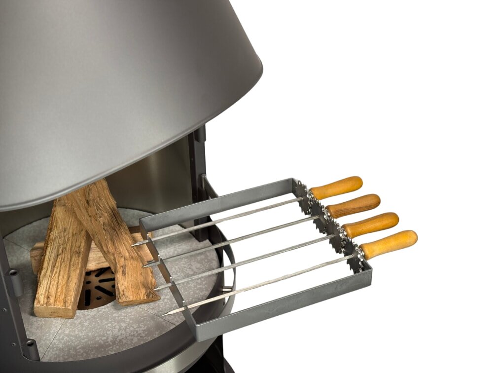 Firestar Grillspieße (4 Stück) für DN 550 Mesh (3. Generation), Edelstahl