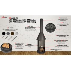 Gartenkamin/ Grill Firestar DN 550 Mesh (3. Generation)