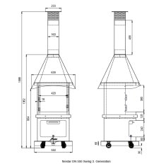 Gartenkamin/ Grill Firestar DN 550 Mesh (3. Generation)
