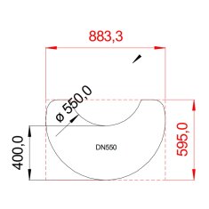 Firestar Vorlegeplatte Edelstahl gebürstet für DN 700 Mesh + Glas (3. Generation)