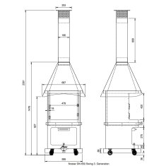Gartenkamin/ Grill Firestar DN 650 Mesh (3. Generation)
