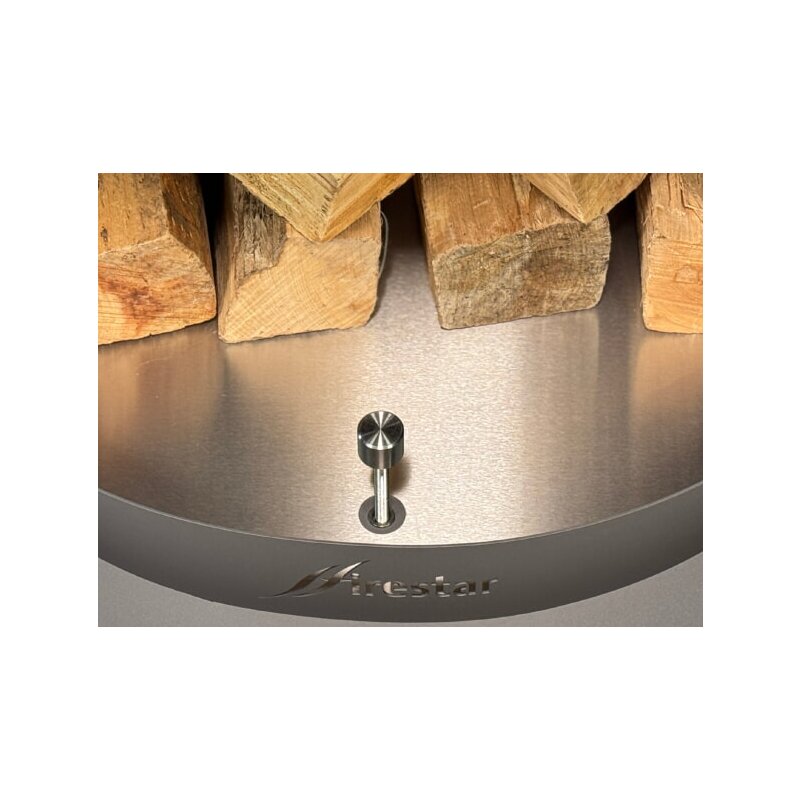 Firestar Schutzblech für Holzlagerung für DN 700 Mesh + Glas (3. Generation), Edelstahl