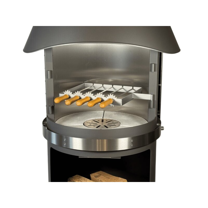 Firestar Grillspieße (5 Stück) für DN 800 Mesh + Glas (3. Generation), Edelstahl