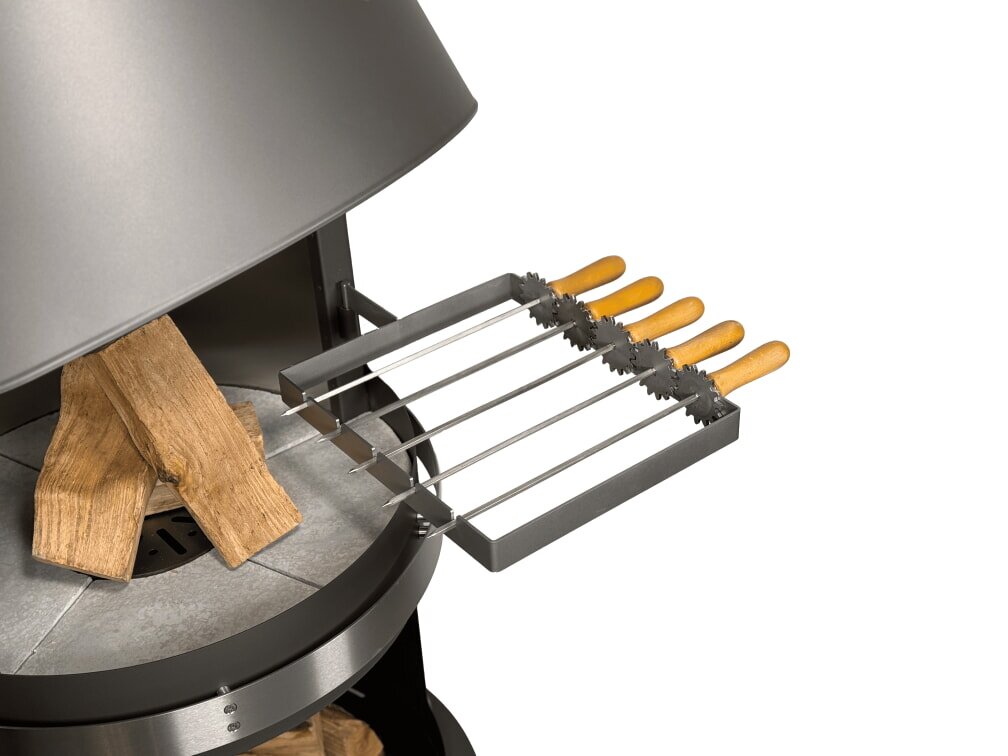 Firestar Grillspieße (5 Stück) für DN 800 Mesh + Glas (3. Generation), Edelstahl