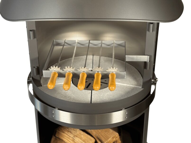 Firestar Grillspieße (5 Stück) für DN 800 Swing + Swing Glas, Edelstahl