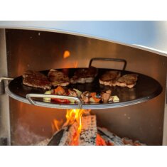 Firestar Steakpfanne Ø45 cm Stahl für DN 800 Mesh + Glas (3. Generation)