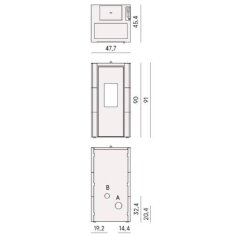 Pelletofen Cadel Cristal 7 - 7 kW