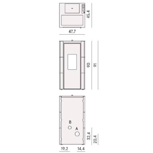 Pelletofen Cadel Cristal 7 - 7 kW