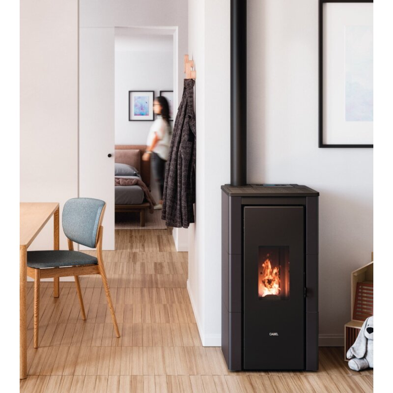 Pelletofen Cadel - Cristal 7 Up (Anschluss oben) - 7 kW